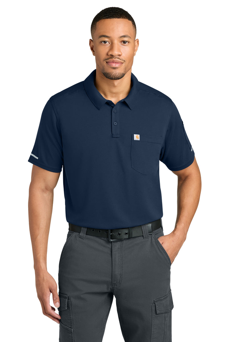 Carhartt FLD & RSCU Polo - Dark Navy