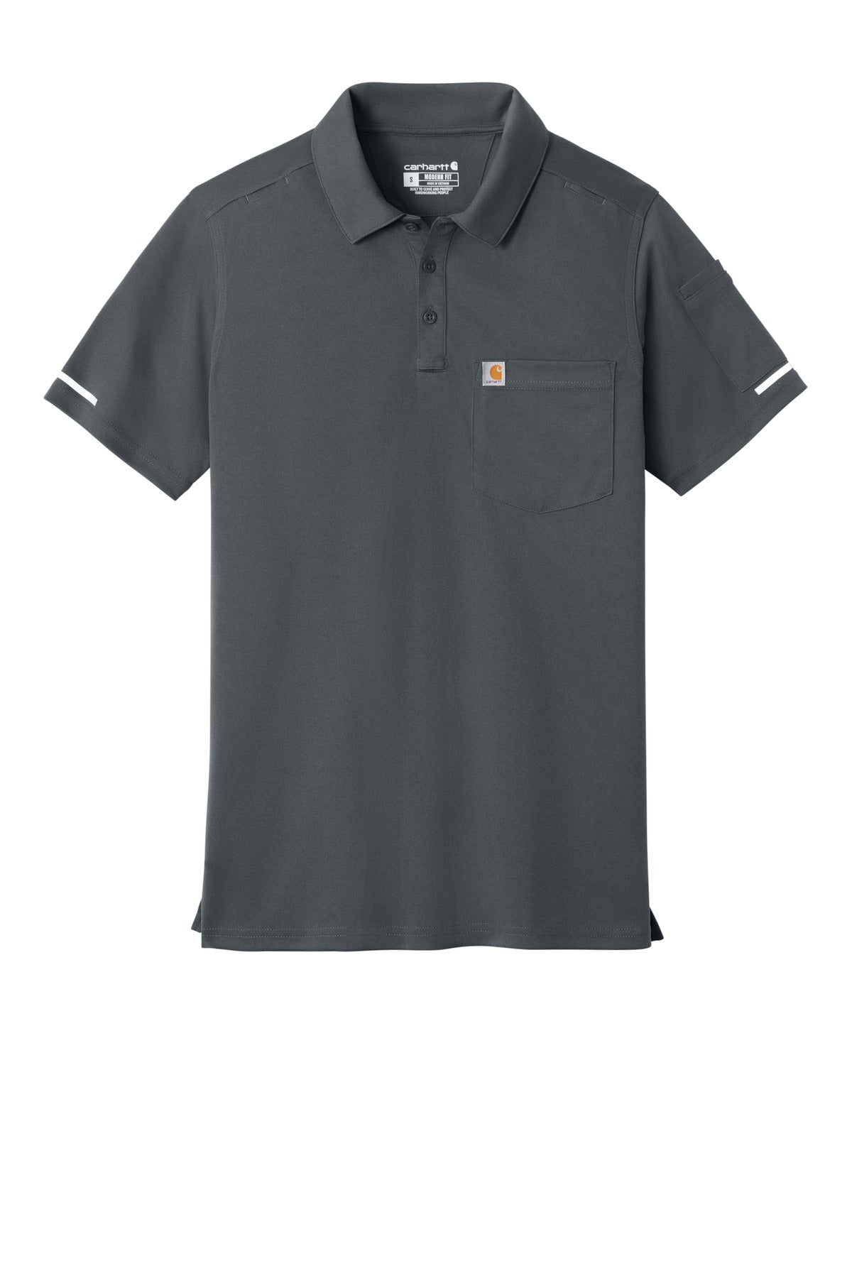 Carhartt FLD & RSCU Polo - Pewter