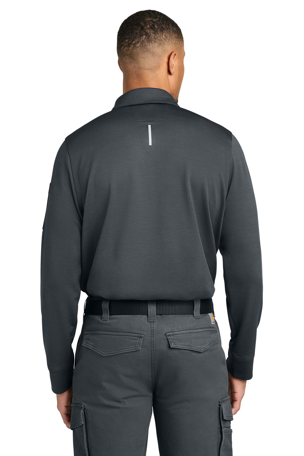 Carhartt FLD & RSCU Long Sleeve Polo - Pewter