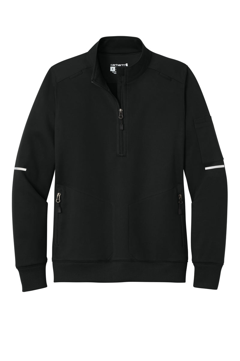 Carhartt Women's FLD & RSCU 1/2-Zip Mid-Layer - Black