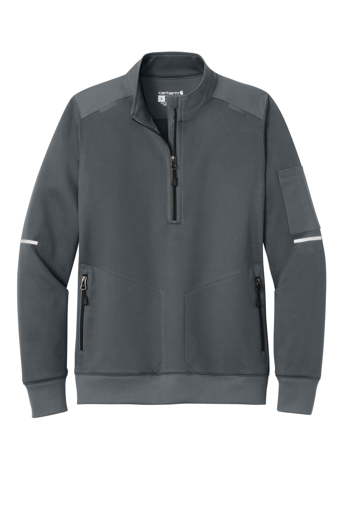 Carhartt Women's FLD & RSCU 1/2-Zip Mid-Layer - Pewter