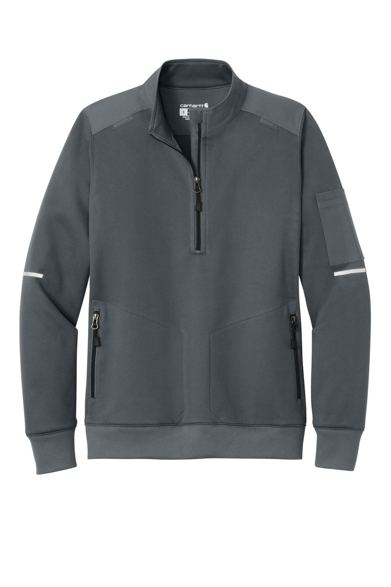 Carhartt Women's FLD & RSCU 1/2-Zip Mid-Layer - Pewter