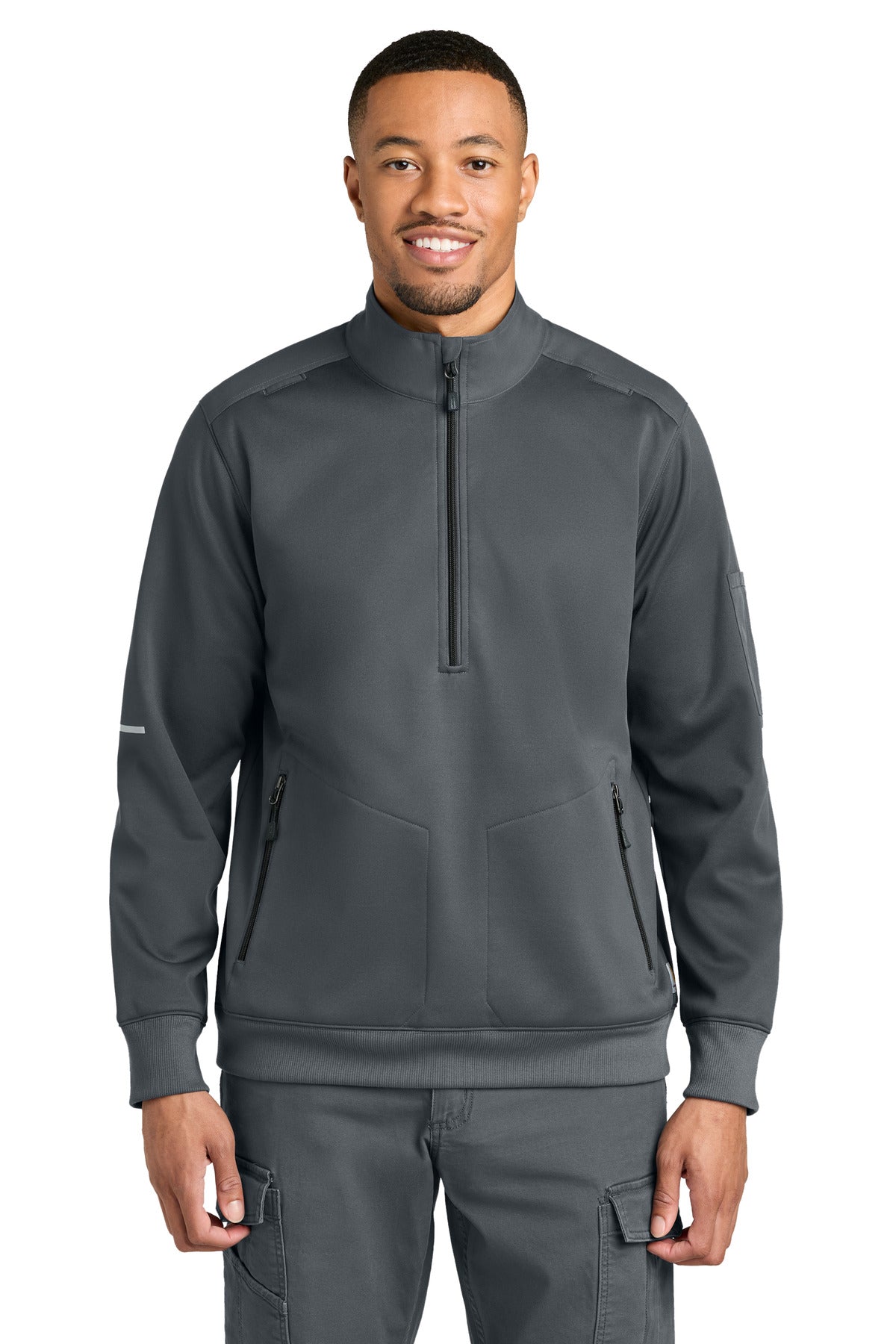 Carhartt FLD & RSCU 1/2-Zip Mid-Layer - Pewter