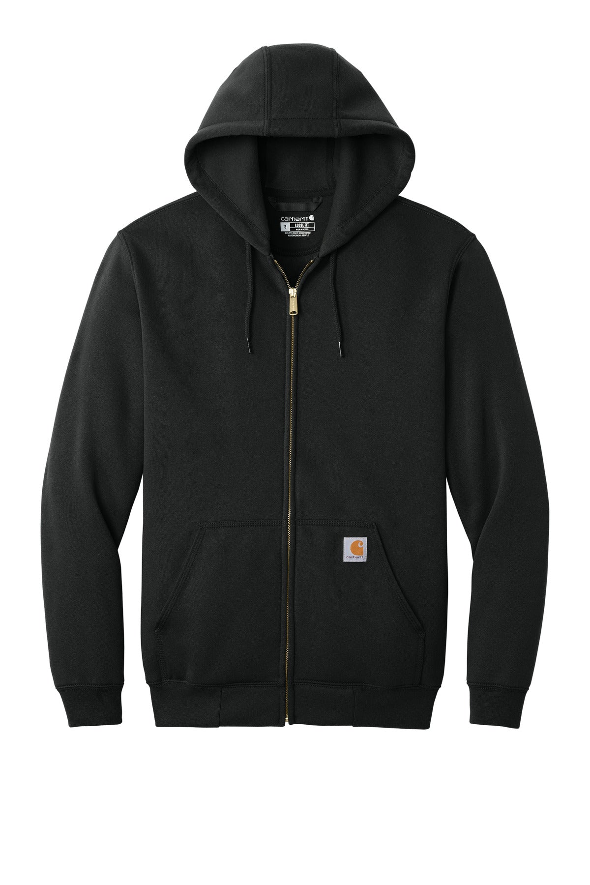 Carhartt Midweight Hooded Zip-Front Sweatshirt - Black
