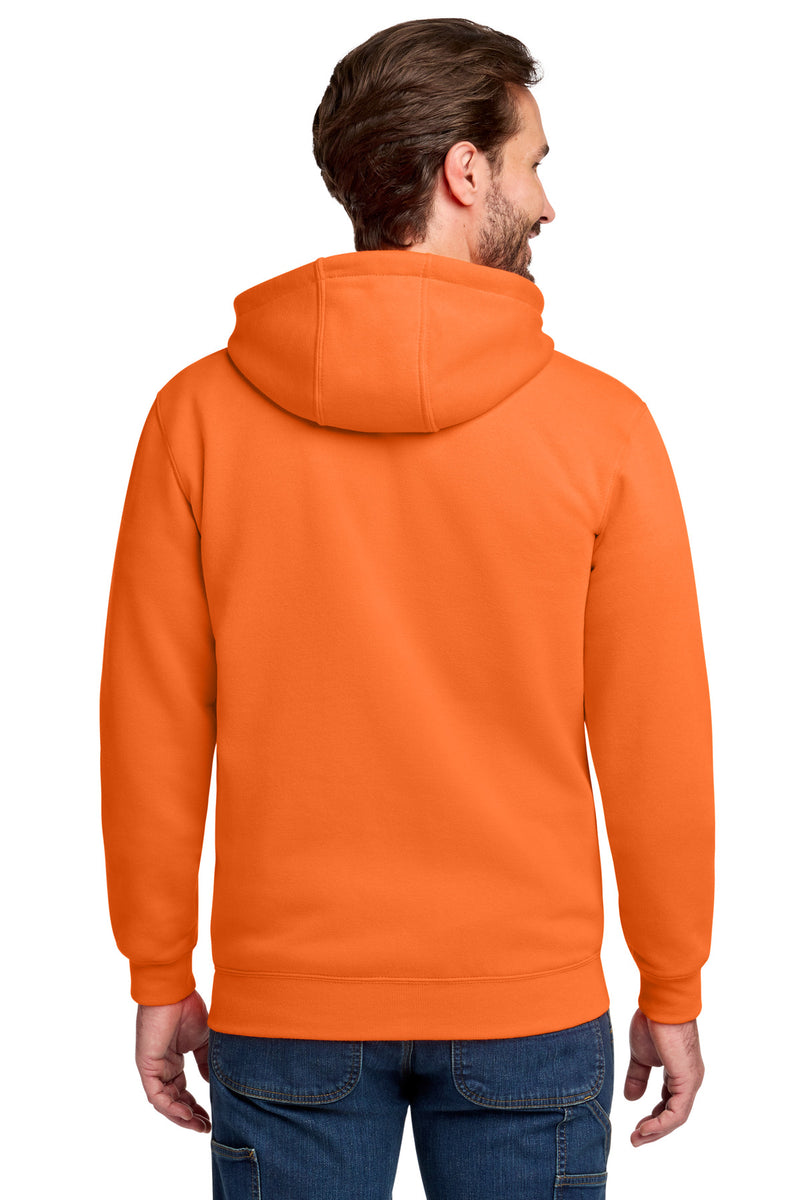 Carhartt Midweight Hooded Zip-Front Sweatshirt - Brite Orange