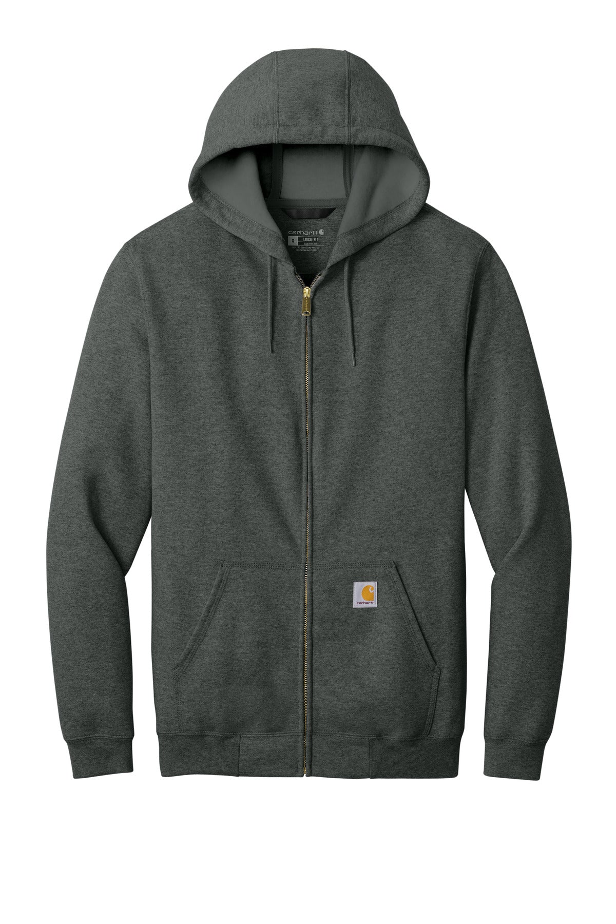 Carhartt Midweight Hooded Zip-Front Sweatshirt - Carbon Heather