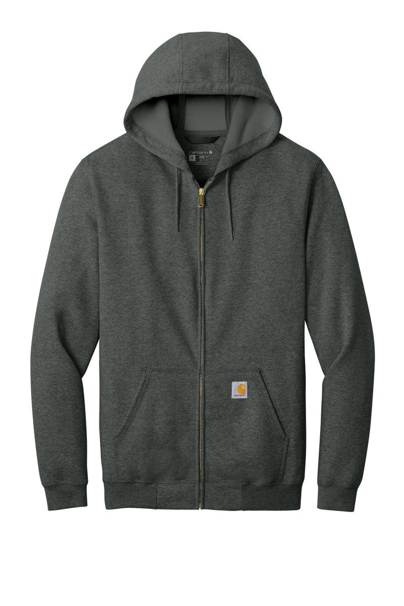 Carhartt Midweight Hooded Zip-Front Sweatshirt - Carbon Heather