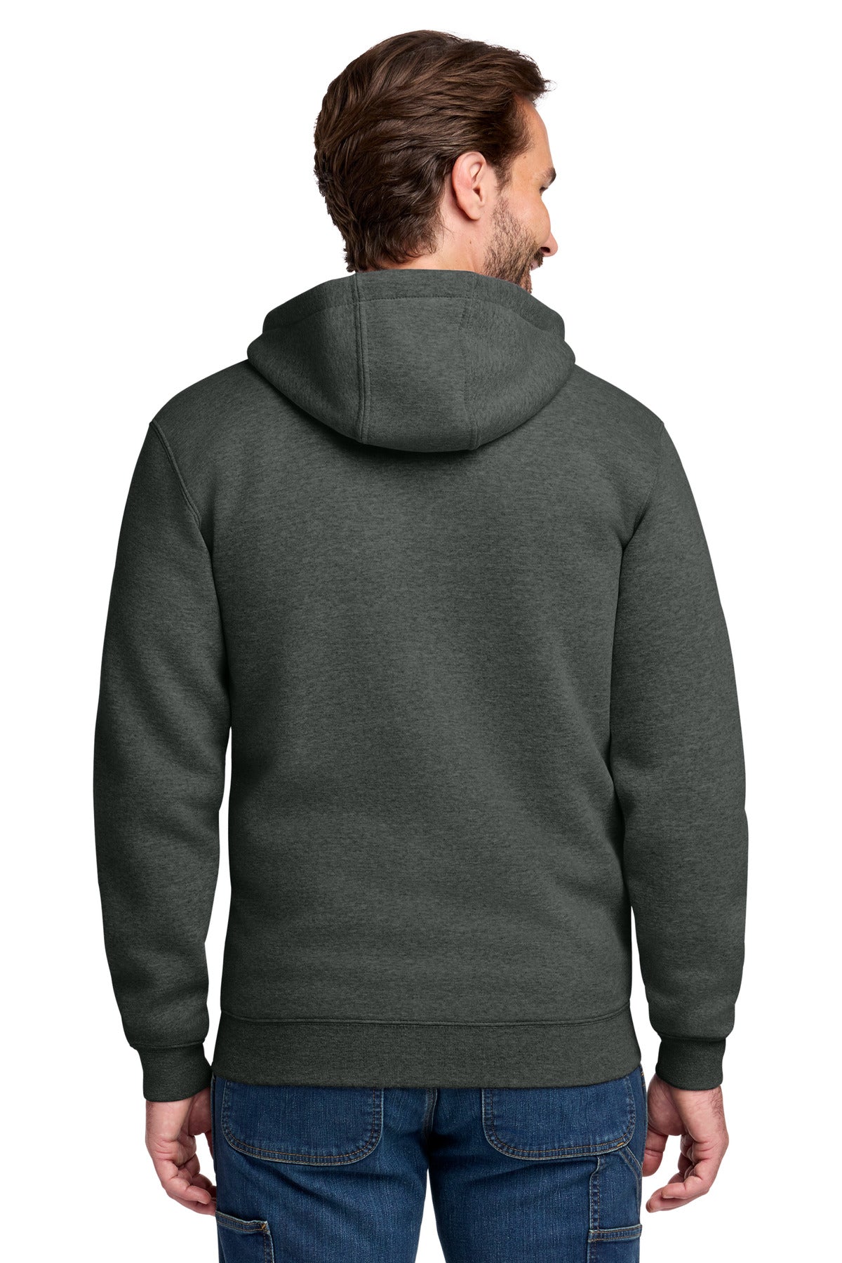 Carhartt Midweight Hooded Zip-Front Sweatshirt - Carbon Heather