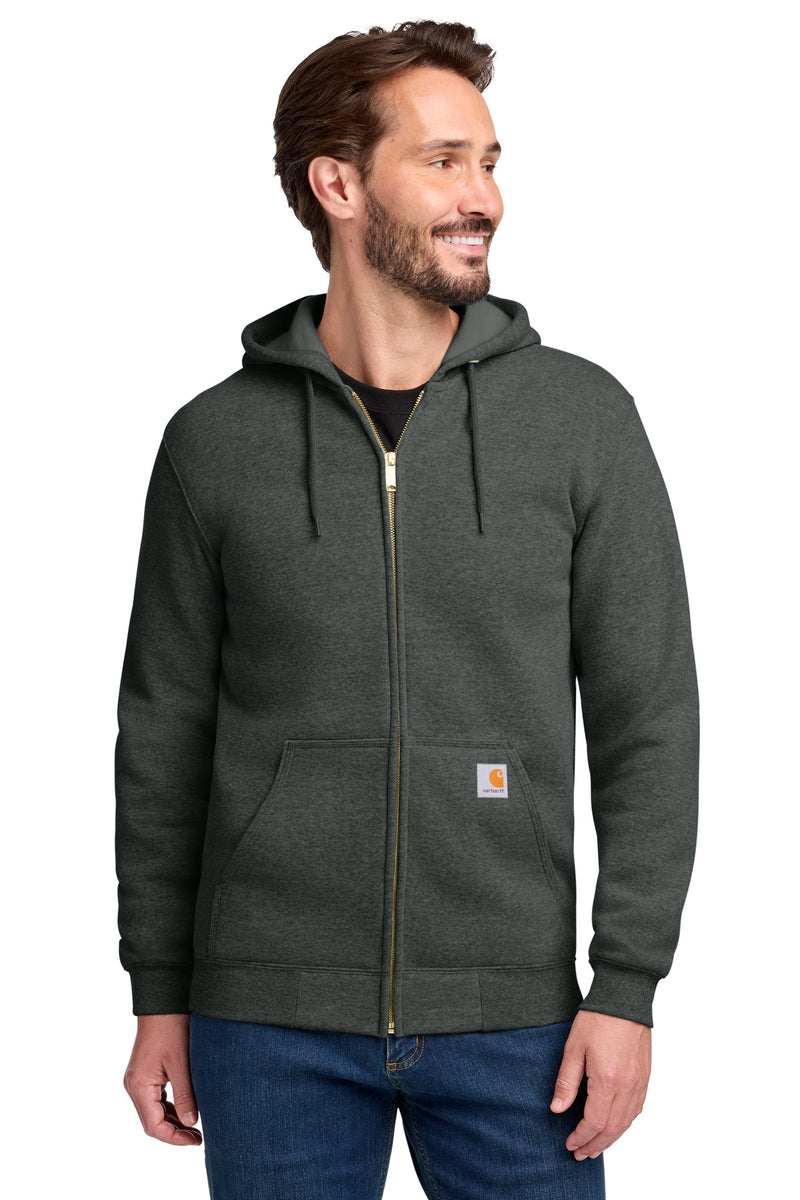 Carhartt Midweight Hooded Zip-Front Sweatshirt - Carbon Heather