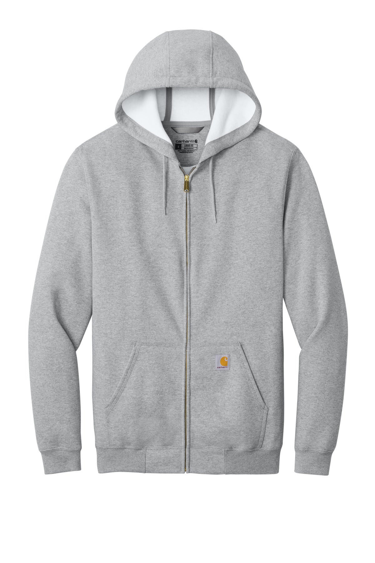 Carhartt Midweight Hooded Zip-Front Sweatshirt - Heather Grey