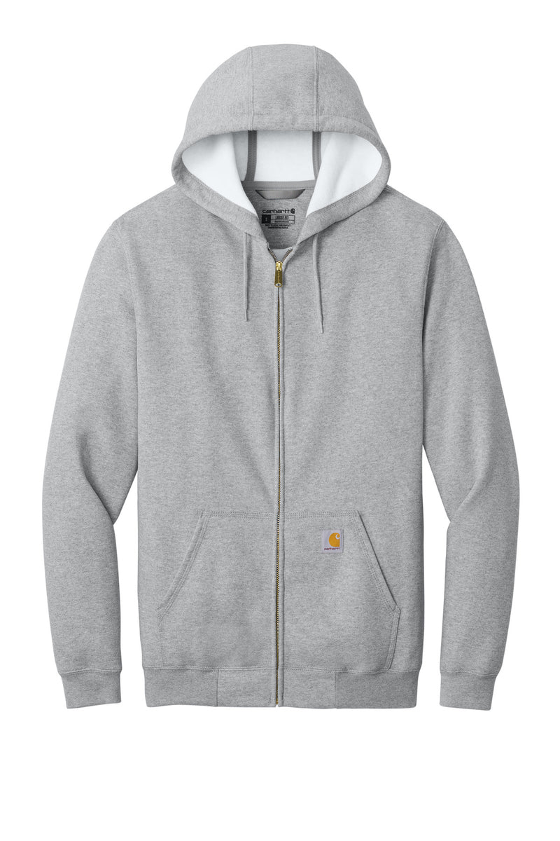 Carhartt Midweight Hooded Zip-Front Sweatshirt - Heather Grey