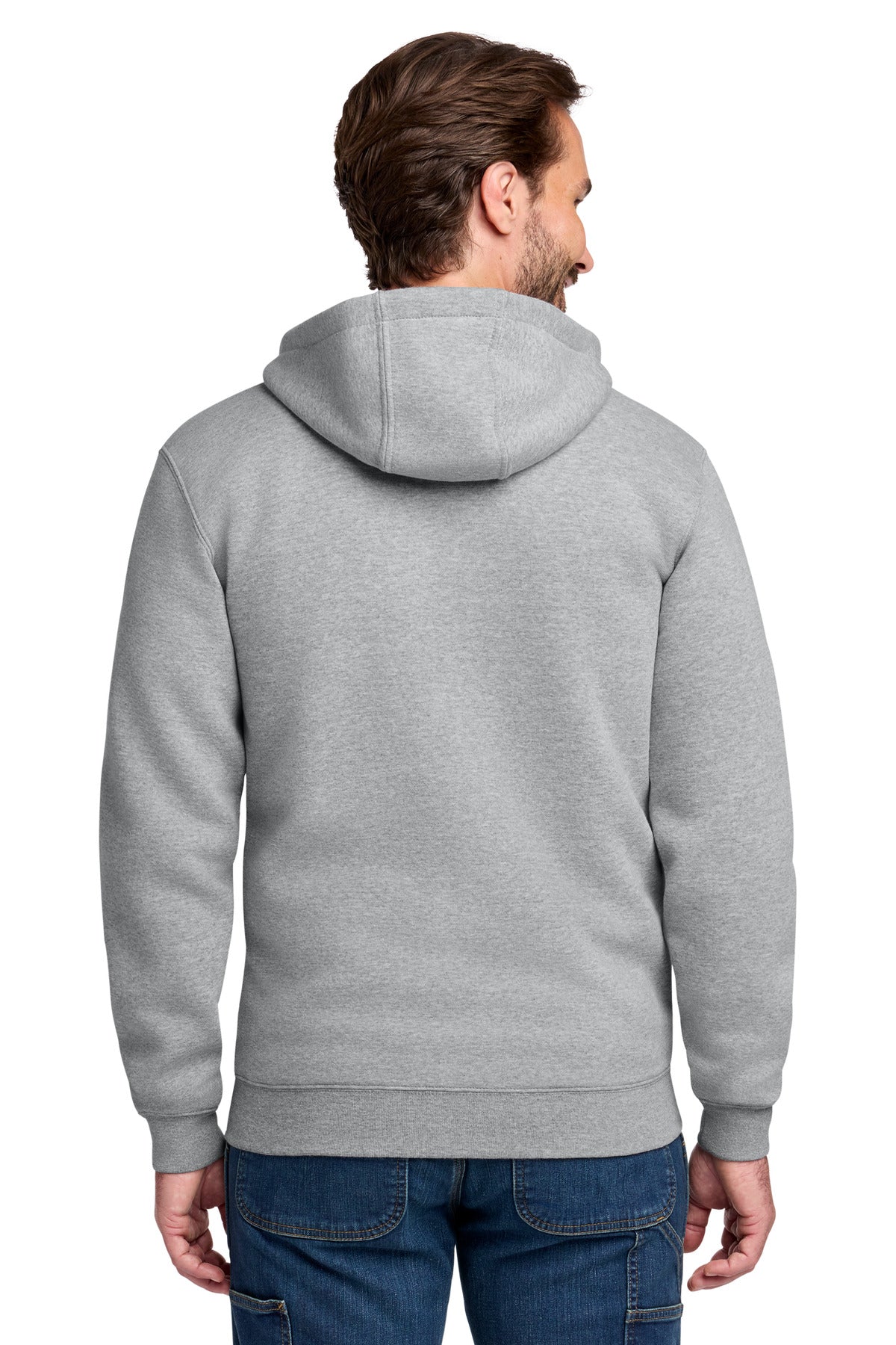 Carhartt Midweight Hooded Zip-Front Sweatshirt - Heather Grey