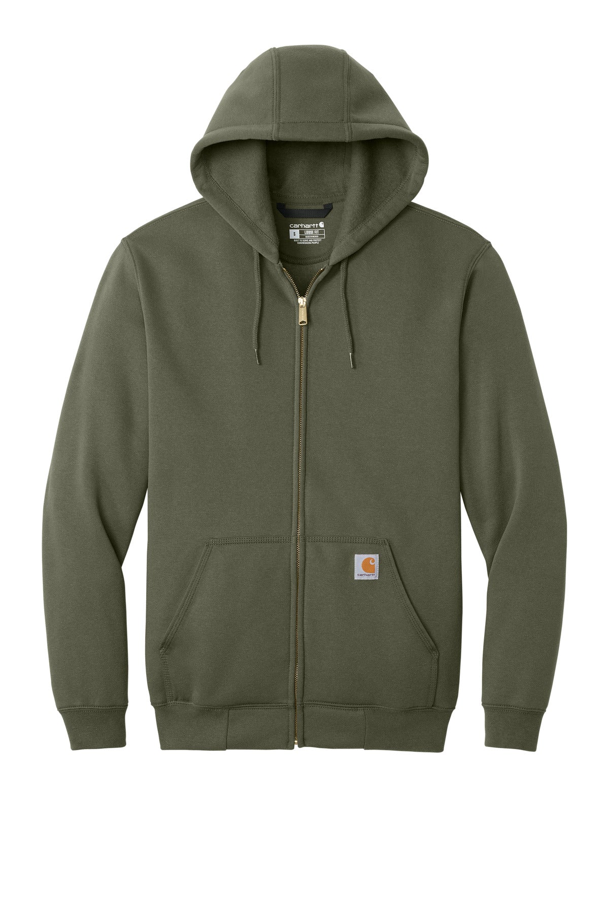 Carhartt Midweight Hooded Zip-Front Sweatshirt - Moss