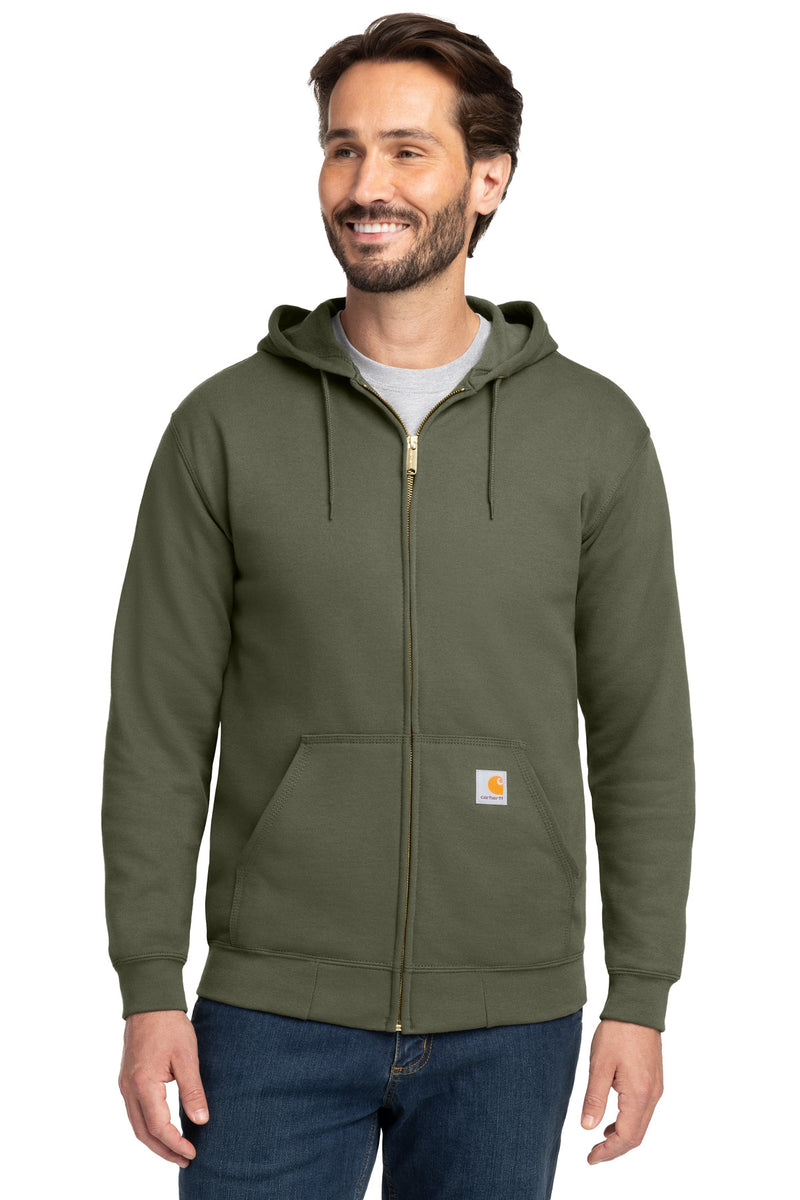 Carhartt Midweight Hooded Zip-Front Sweatshirt - Moss