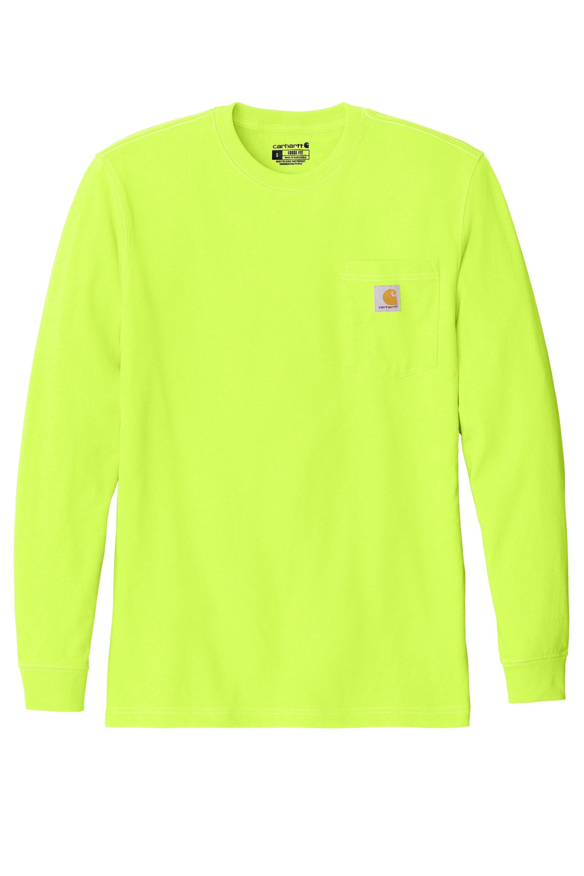 Carhartt Workwear Pocket Long Sleeve T-Shirt - Brite Lime