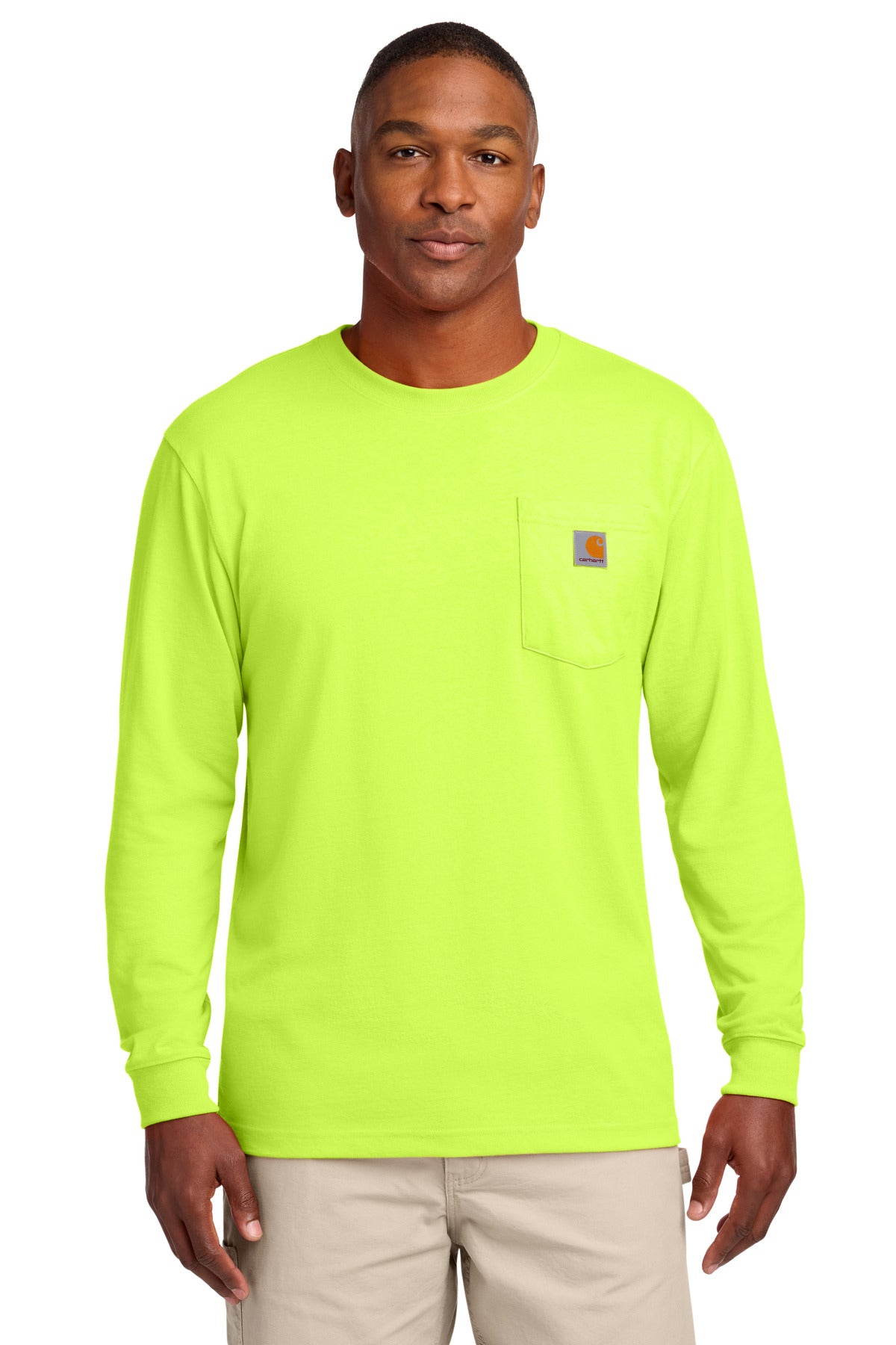 Carhartt Workwear Pocket Long Sleeve T-Shirt - Brite Lime