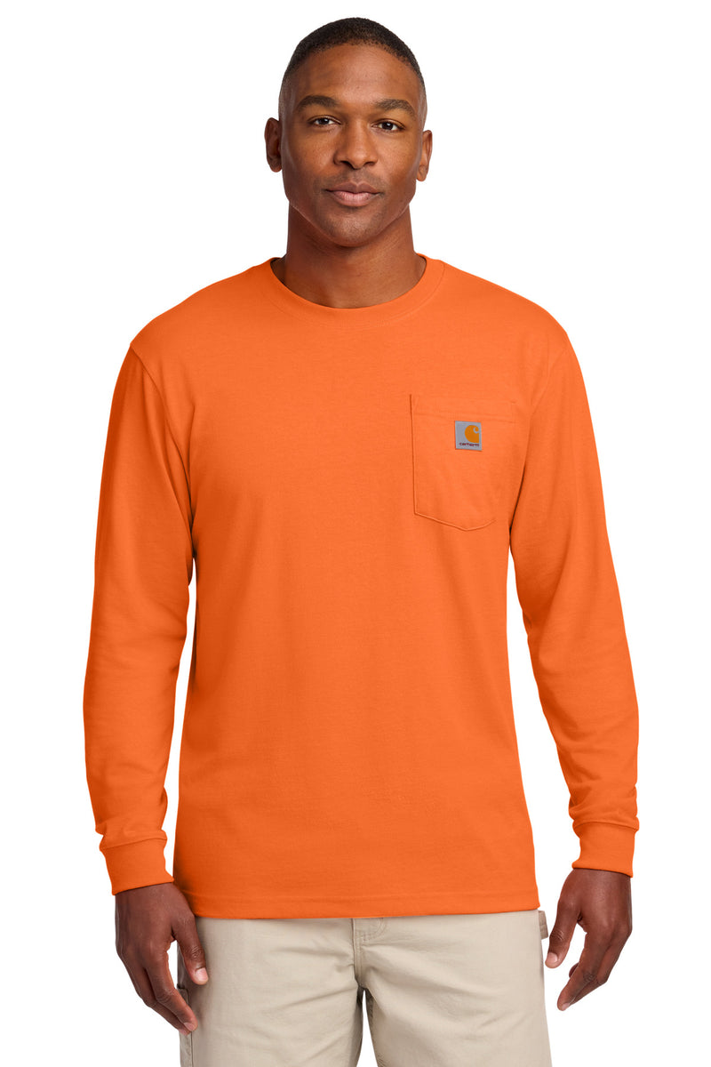 Carhartt Workwear Pocket Long Sleeve T-Shirt - Brite Orange