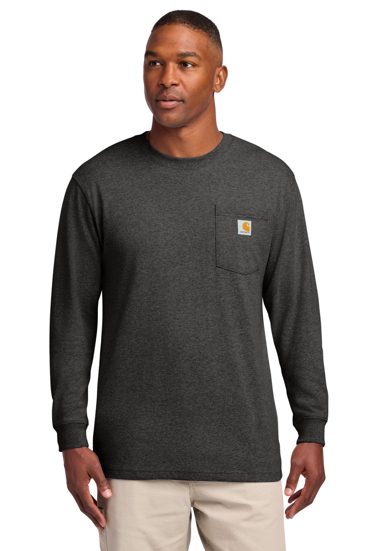 Carhartt Workwear Pocket Long Sleeve T-Shirt - Carbon Heather