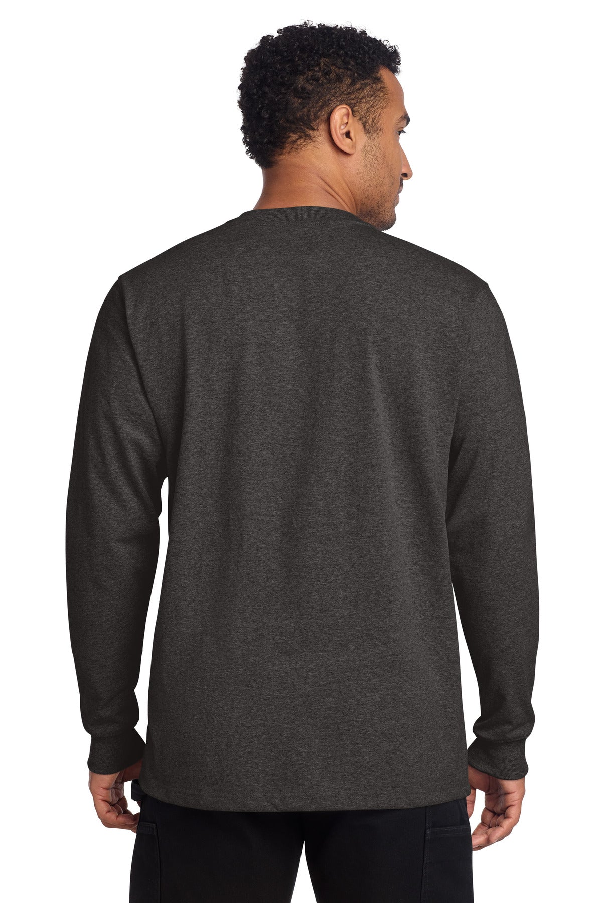 Carhartt Long Sleeve Henley T-Shirt - Carbon Heather