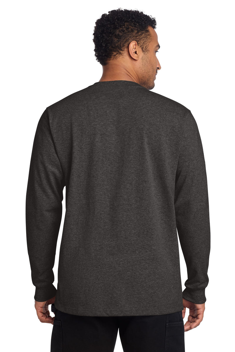 Carhartt Long Sleeve Henley T-Shirt - Carbon Heather