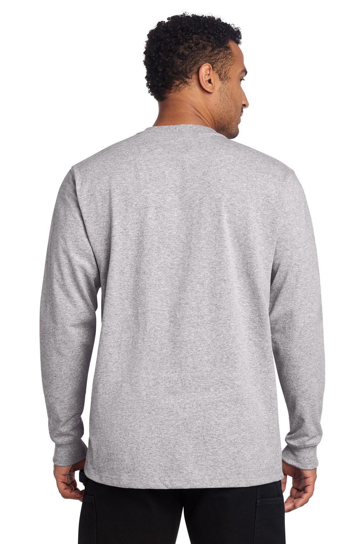 Carhartt Long Sleeve Henley T-Shirt - Heather Grey