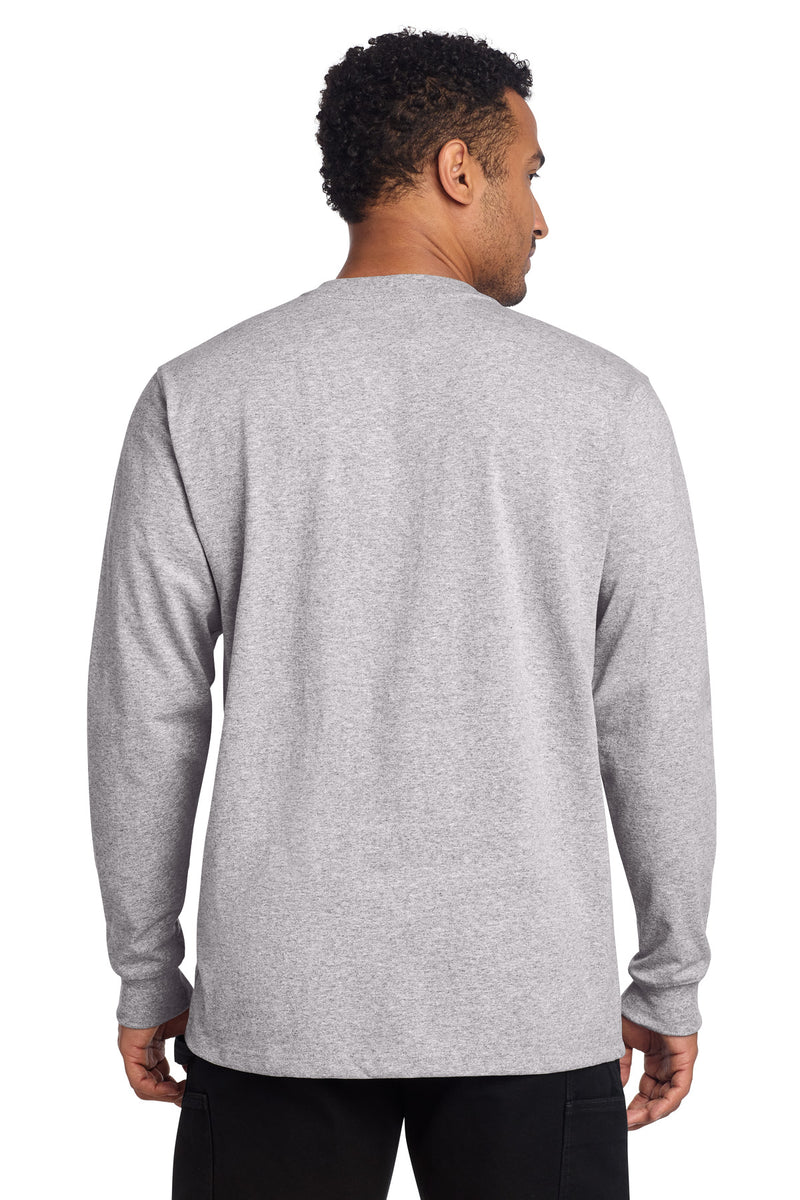 Carhartt Long Sleeve Henley T-Shirt - Heather Grey