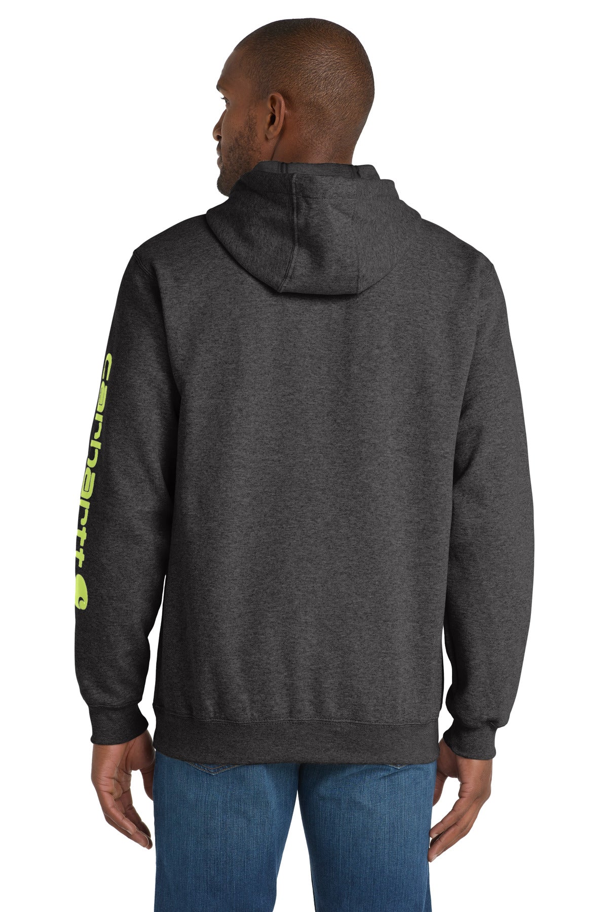 Carhartt Midweight Hooded Logo Sweatshirt - Carbon Heather