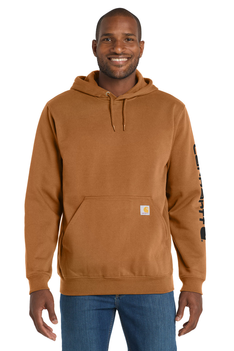 Carhartt Midweight Hooded Logo Sweatshirt - Carhartt Brown