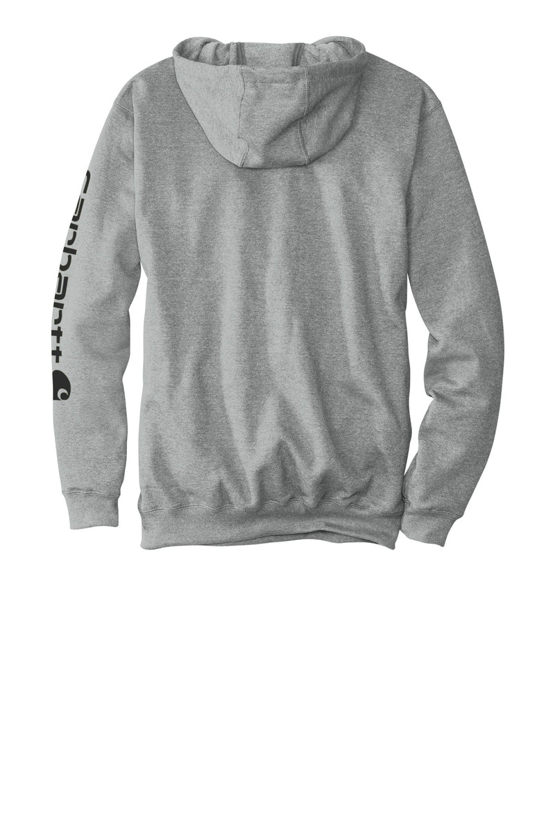 Carhartt Midweight Hooded Logo Sweatshirt - Heather Grey