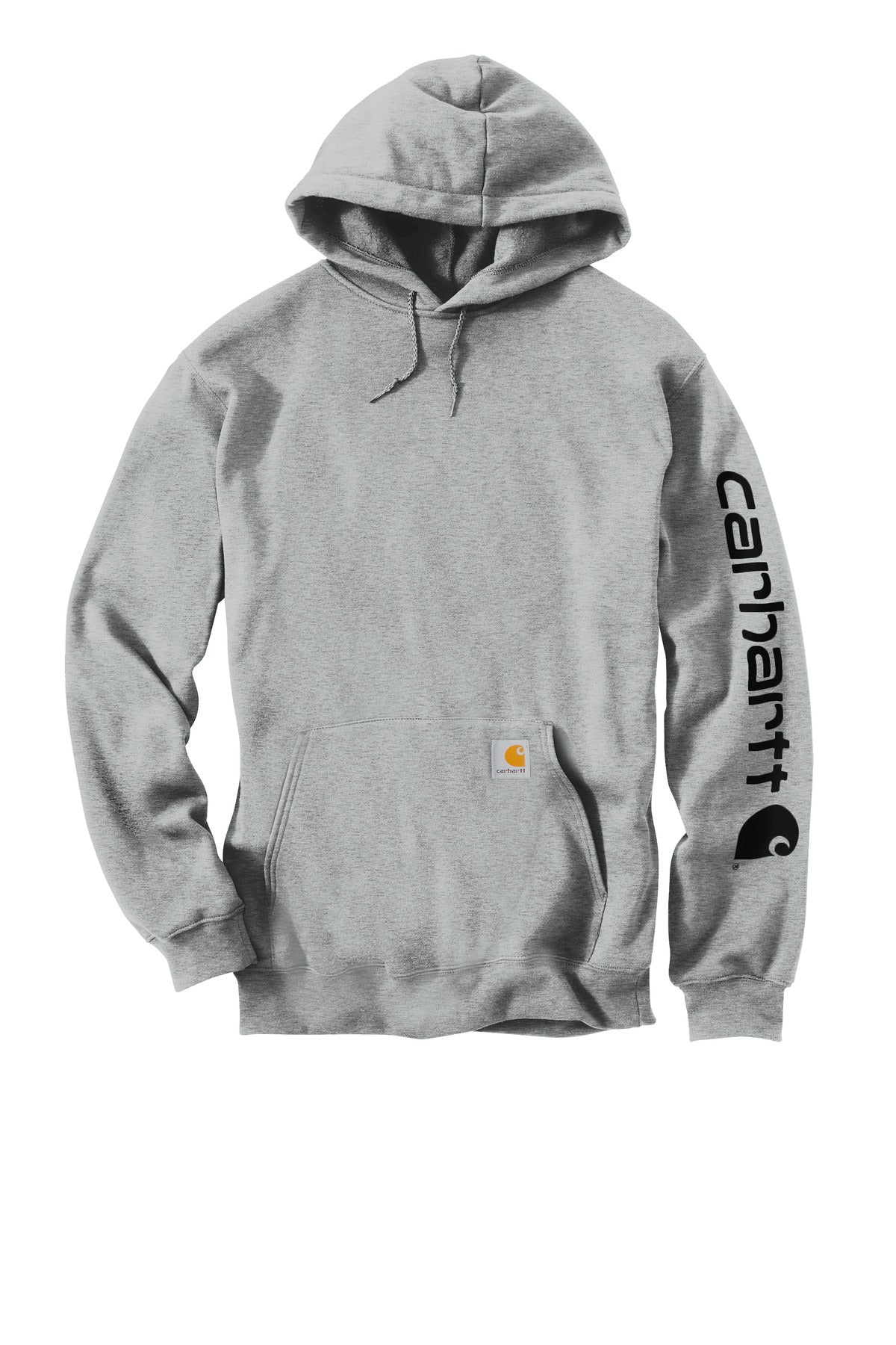Carhartt Midweight Hooded Logo Sweatshirt - Heather Grey