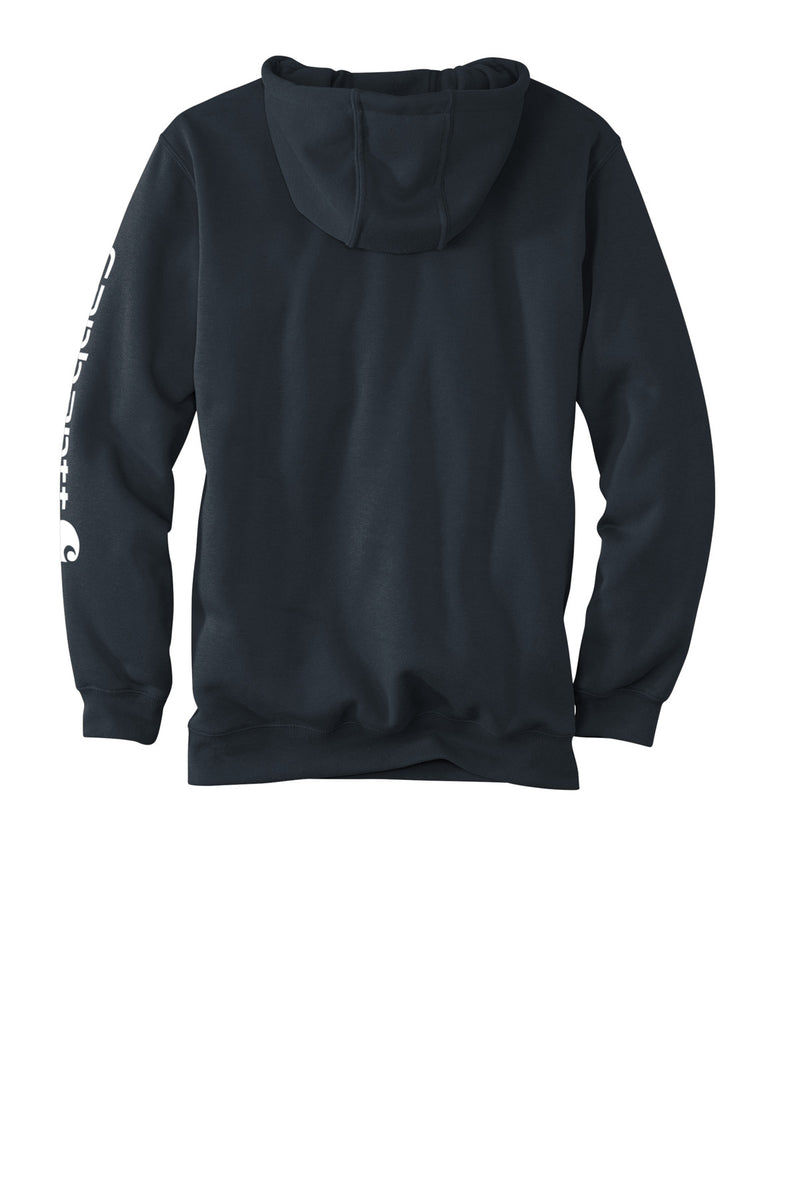 Carhartt Midweight Hooded Logo Sweatshirt - New Navy