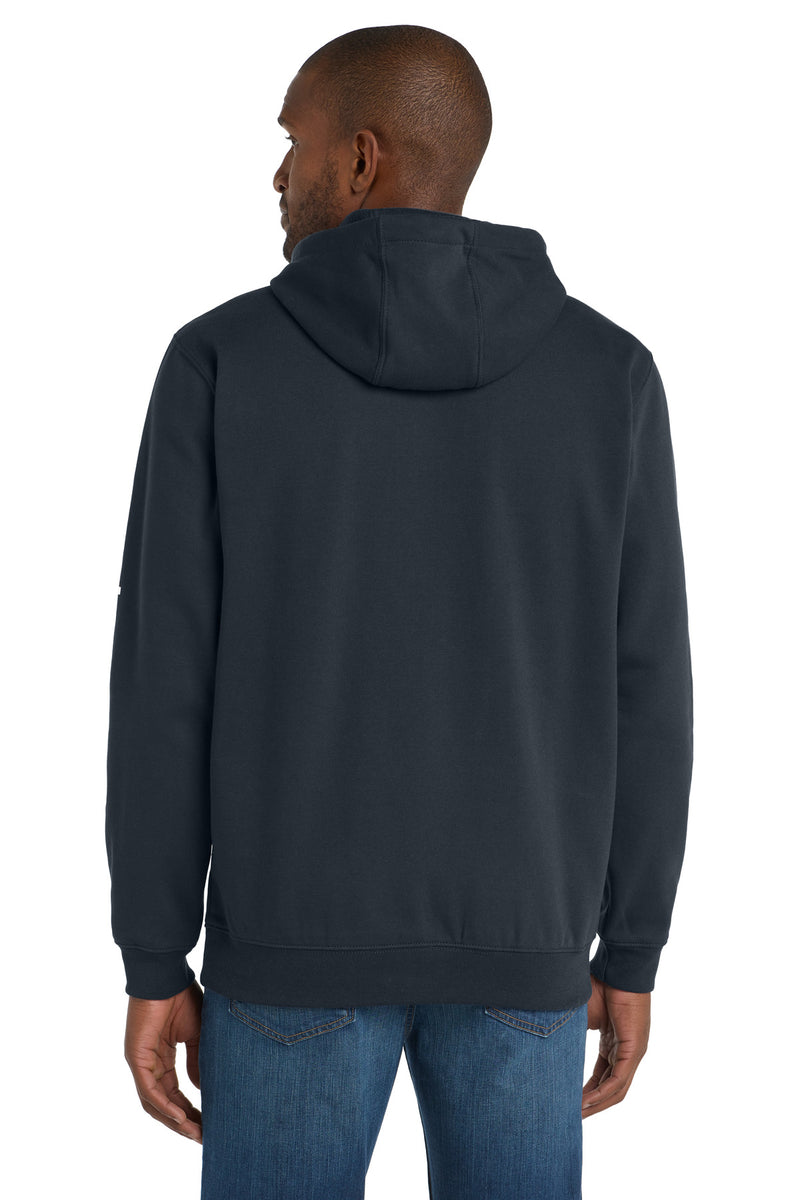 Carhartt Midweight Hooded Logo Sweatshirt - New Navy