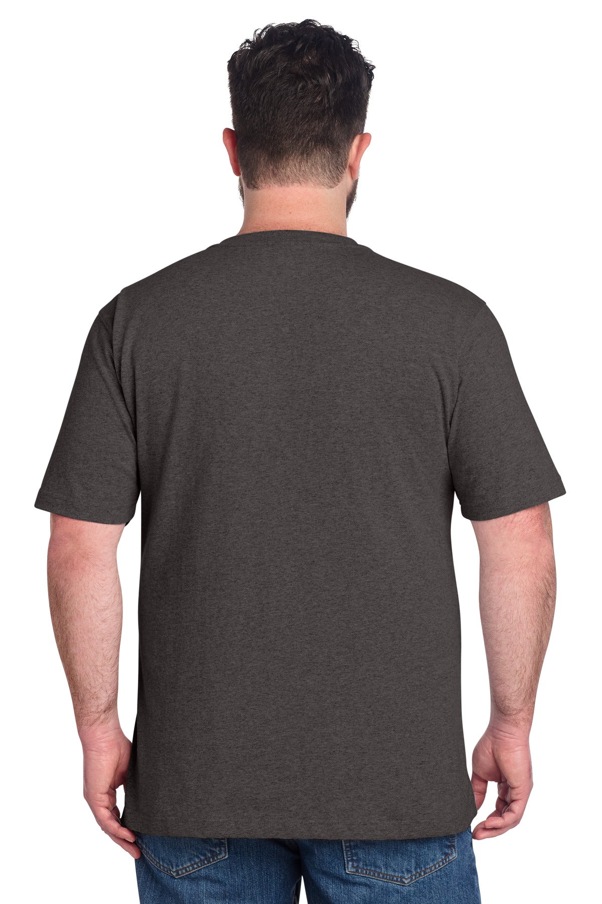 Carhartt Short Sleeve Henley T-Shirt - Carbon Heather