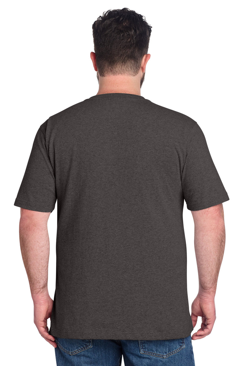 Carhartt Short Sleeve Henley T-Shirt - Carbon Heather