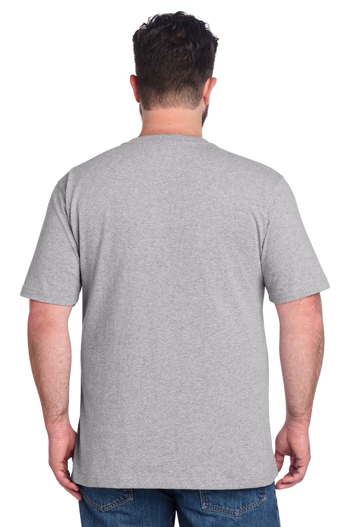 Carhartt Short Sleeve Henley T-Shirt - Heather Grey