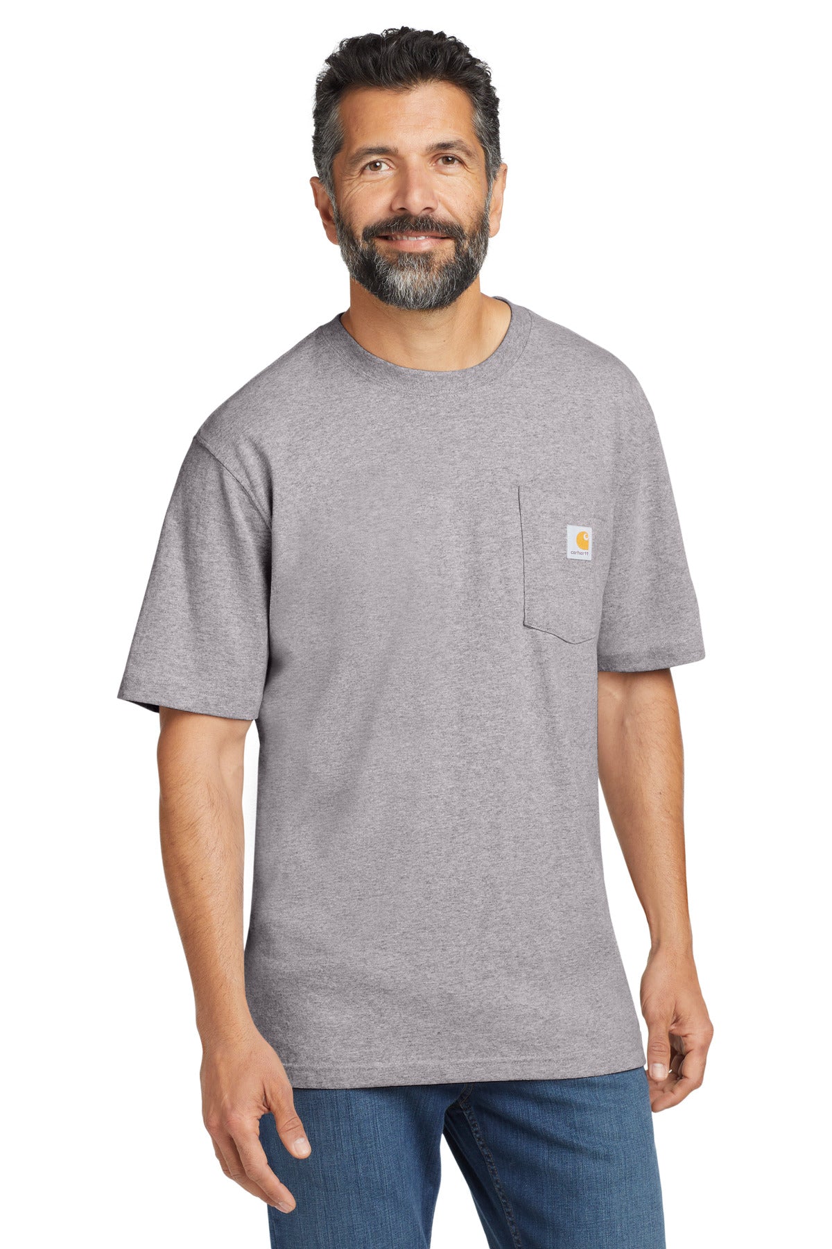 Carhartt Workwear Pocket Short Sleeve T-Shirt - Heather Grey