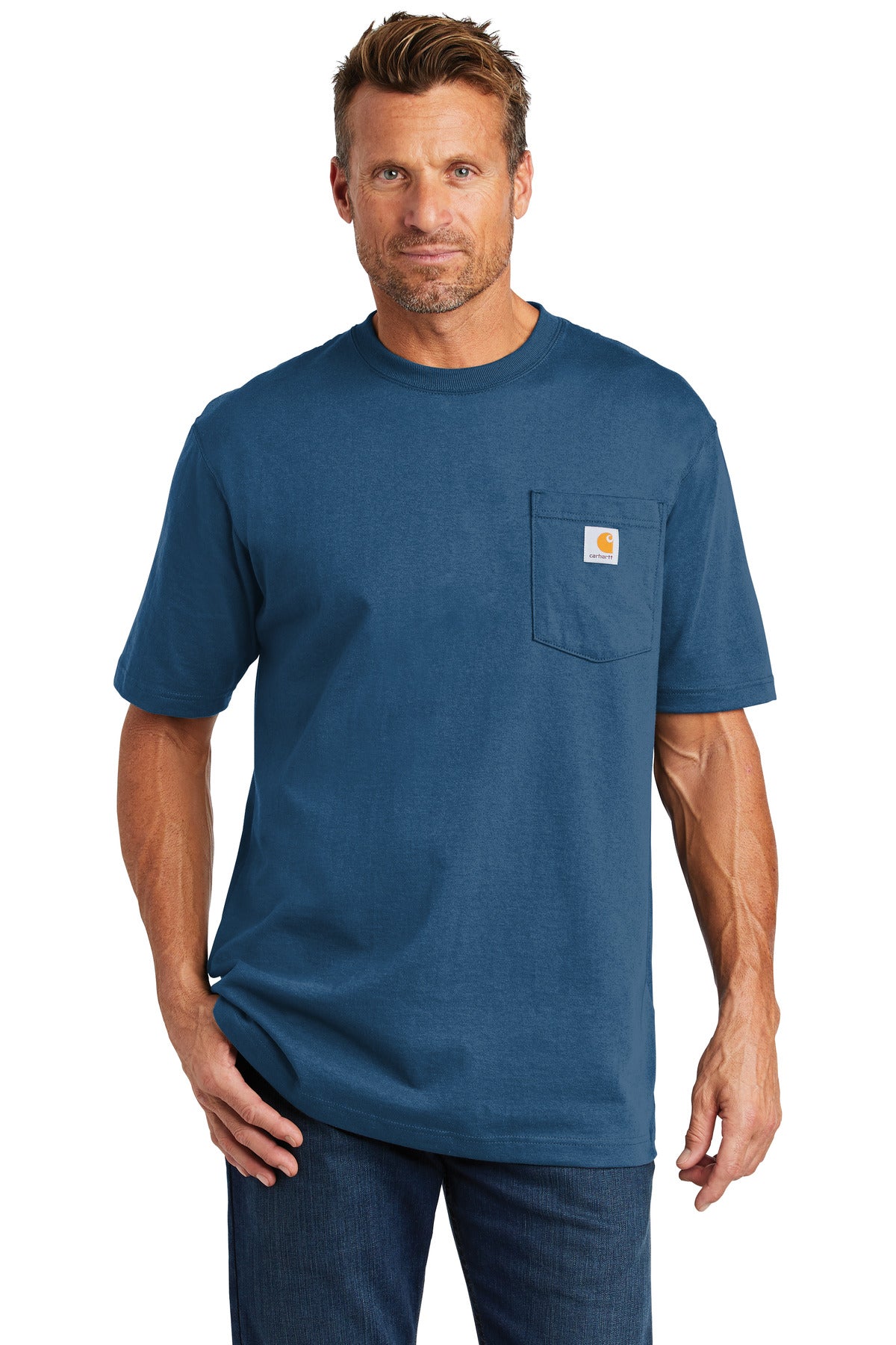 Carhartt Workwear Pocket Short Sleeve T-Shirt - Stream Blue