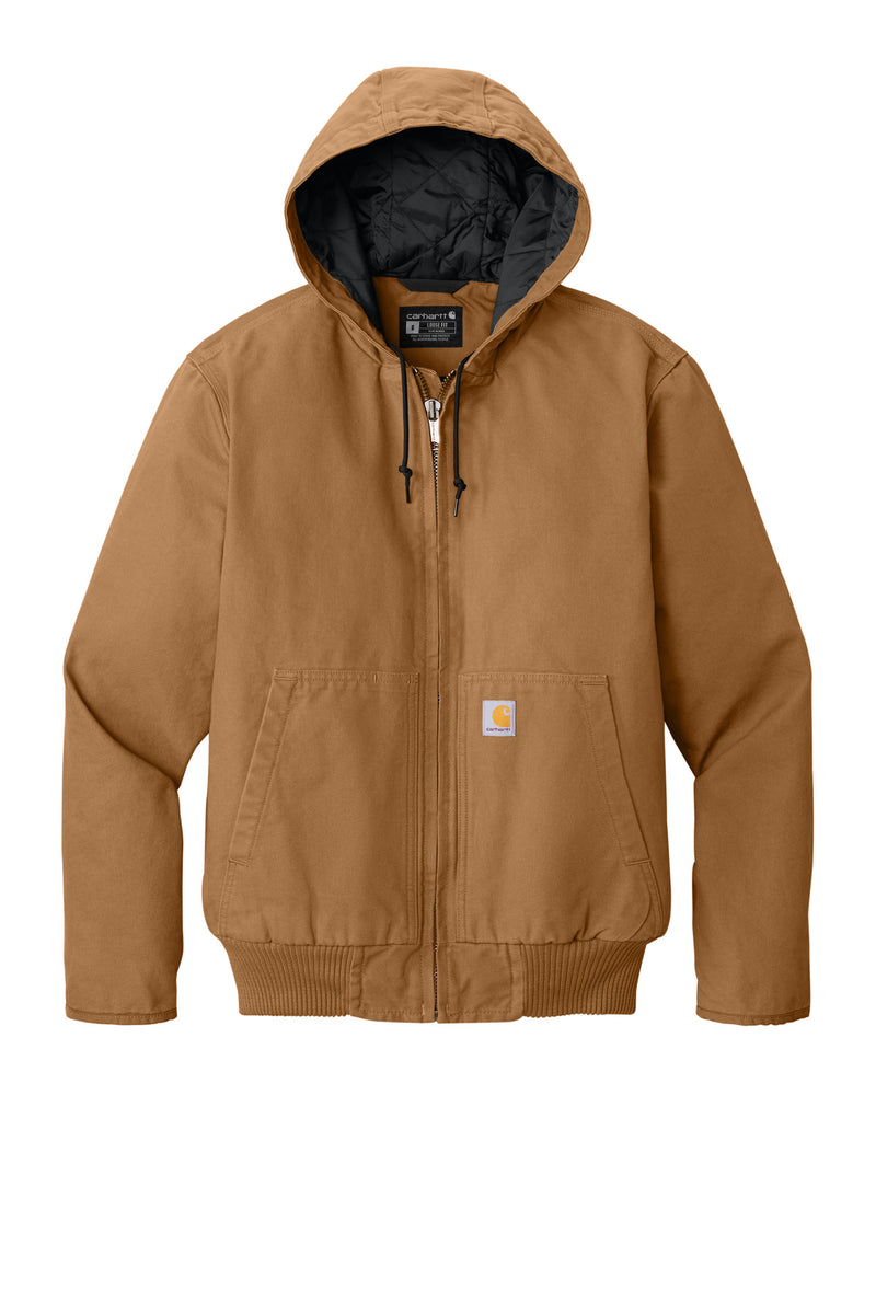 Carhartt Tall Washed Duck Active Jac - Carhartt Brown