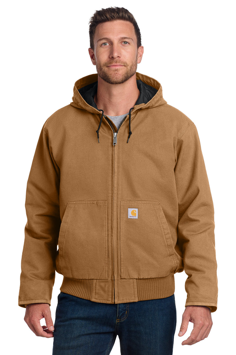 Carhartt Tall Washed Duck Active Jac - Carhartt Brown