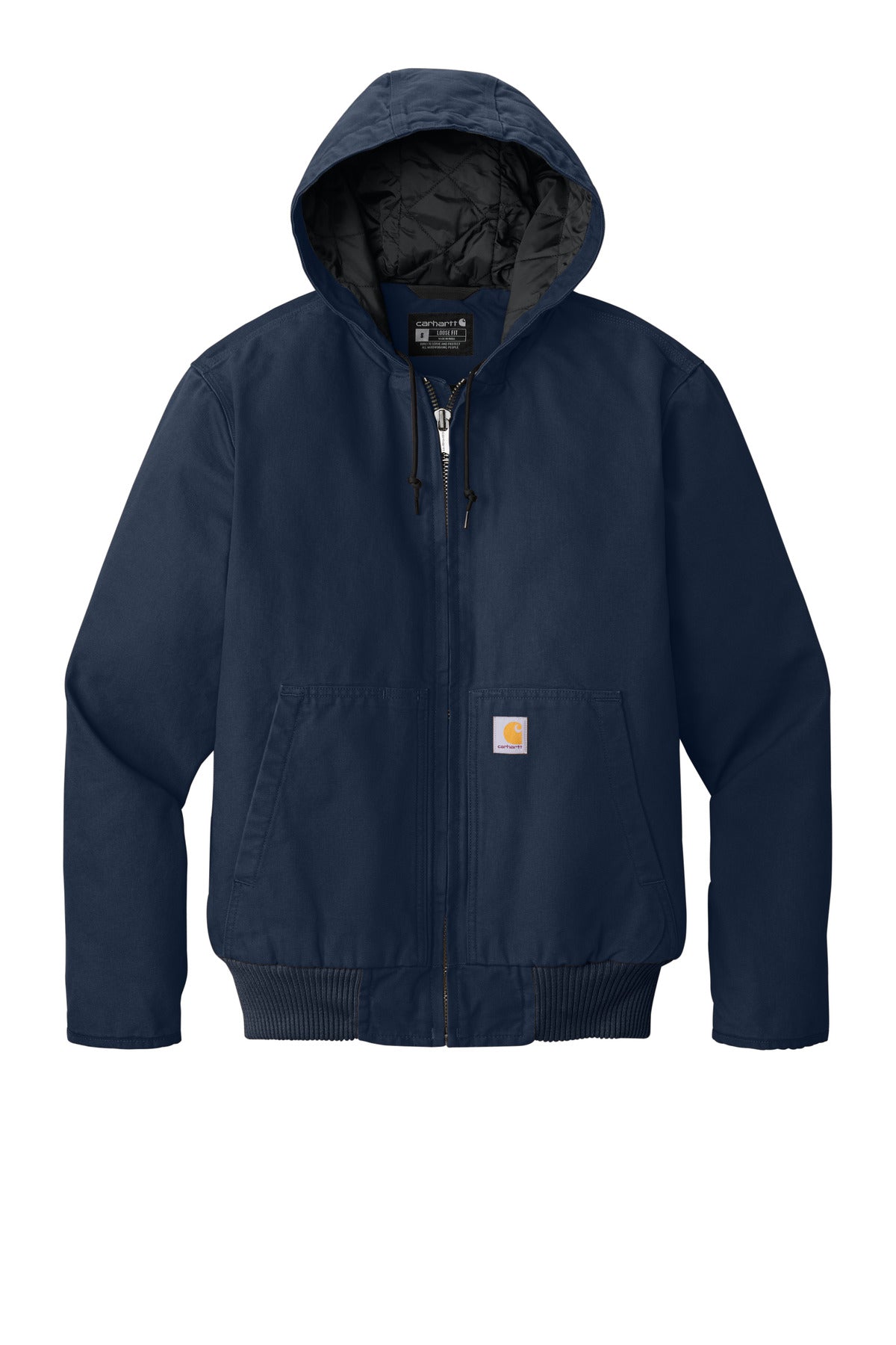 Carhartt Tall Washed Duck Active Jac - Navy