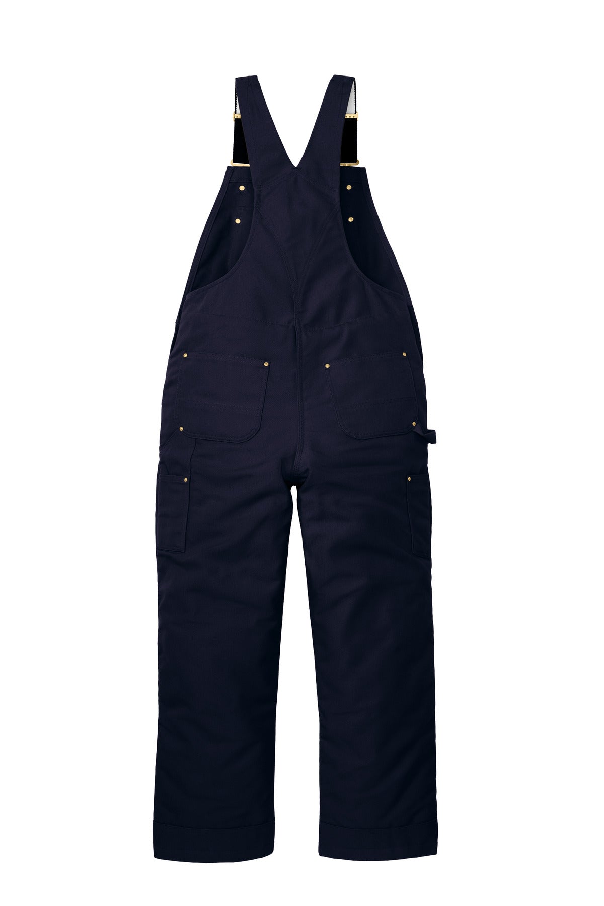 Carhartt Tall Firm Duck Insulated Bib Overalls - Dark Navy