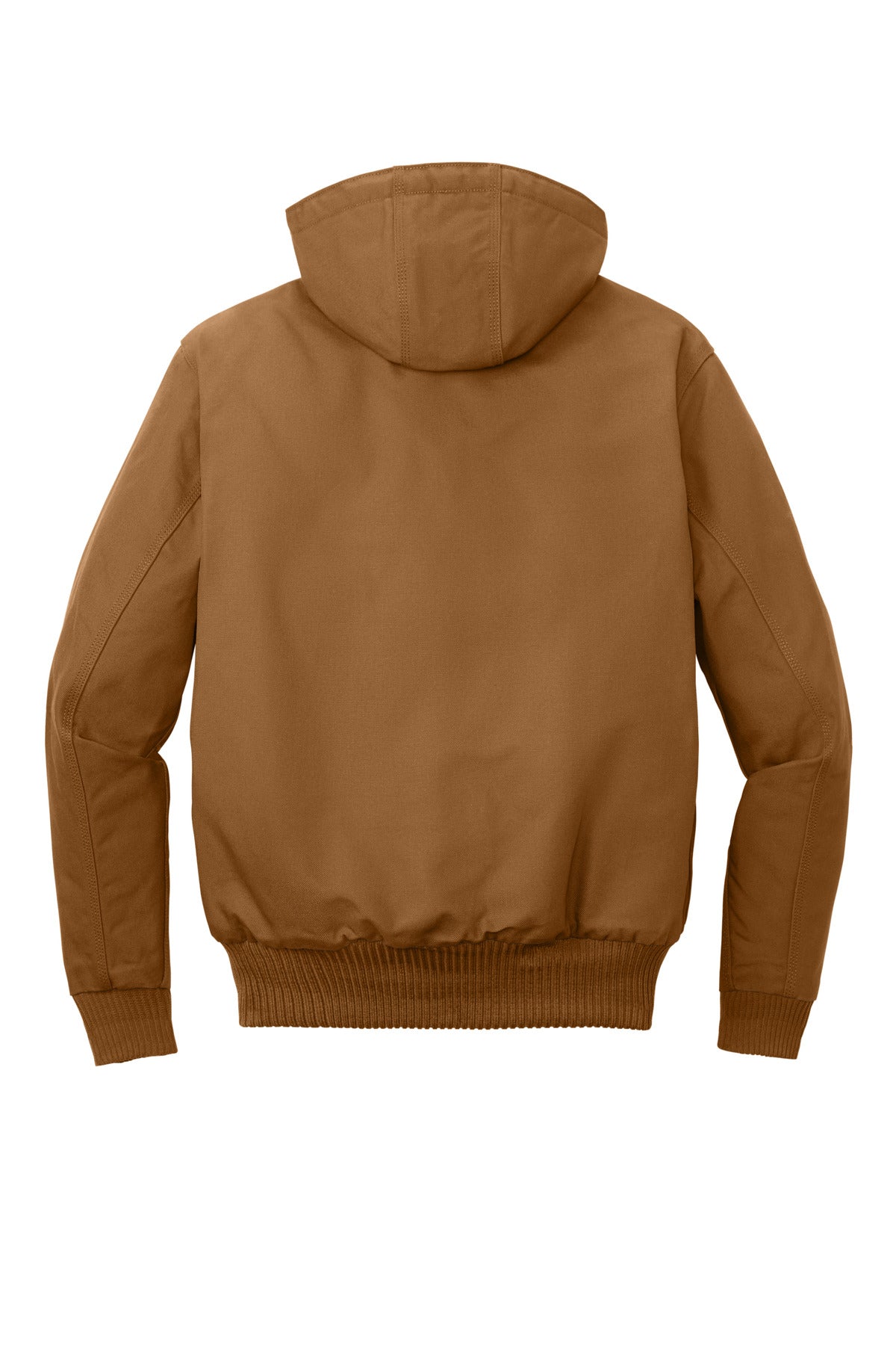 Carhartt Tall Quilted-Flannel-Lined Duck Active Jac - Carhartt Brown