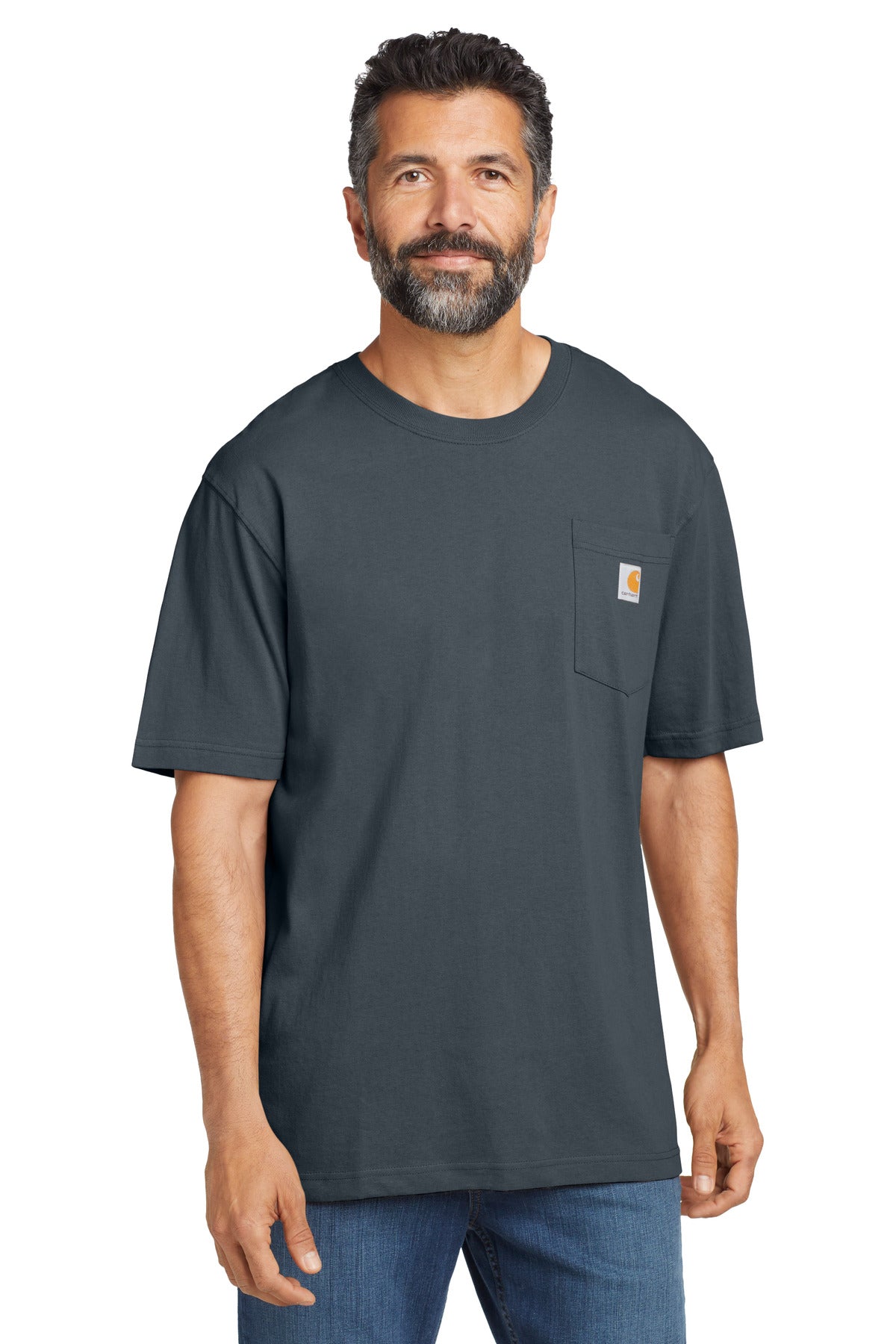 Carhartt Tall Workwear Pocket Short Sleeve T-Shirt - Bluestone