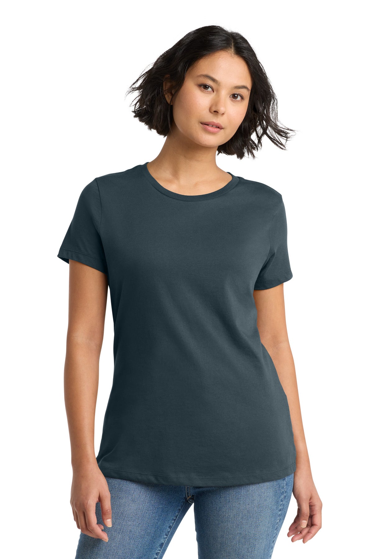 District Women's Perfect WeightTee - Deep Steel Blue