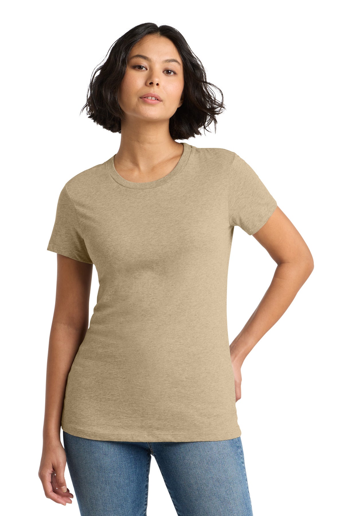 District Women's Perfect WeightTee - Heathered Latte