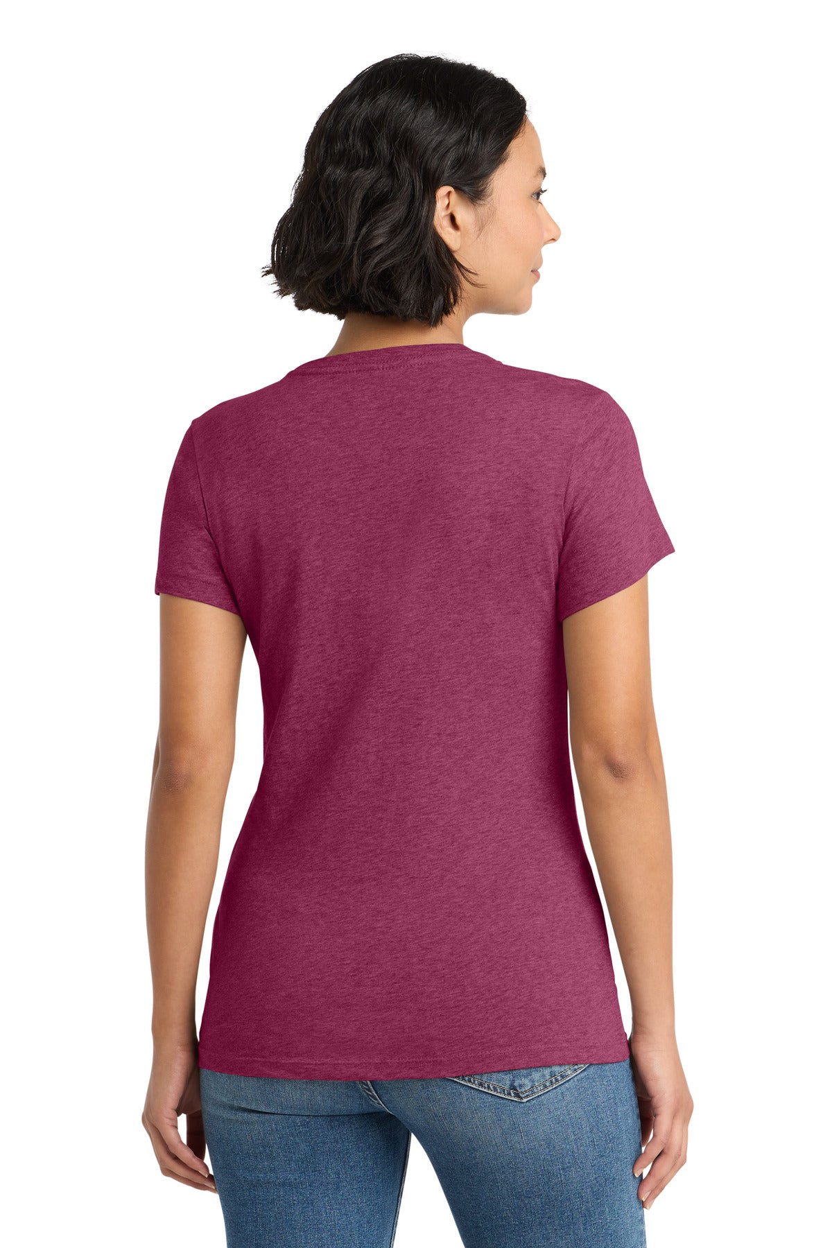 District Women's Perfect WeightTee - Heathered Loganberry