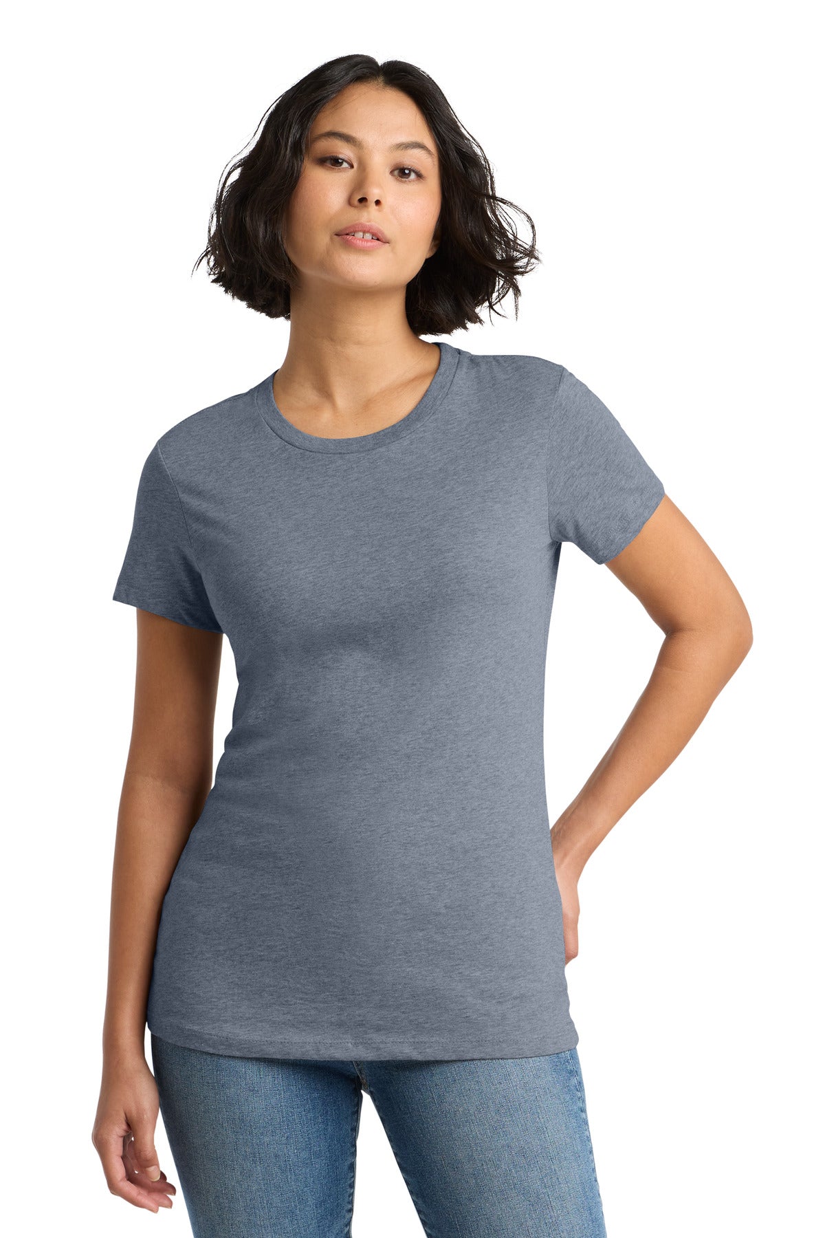 District Women's Perfect WeightTee - Heathered Navy