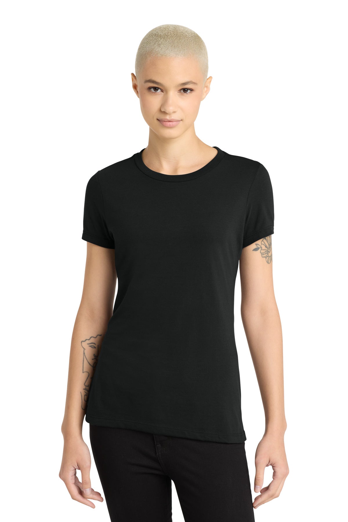 District  Women's Perfect Blend CVC Tee - Black