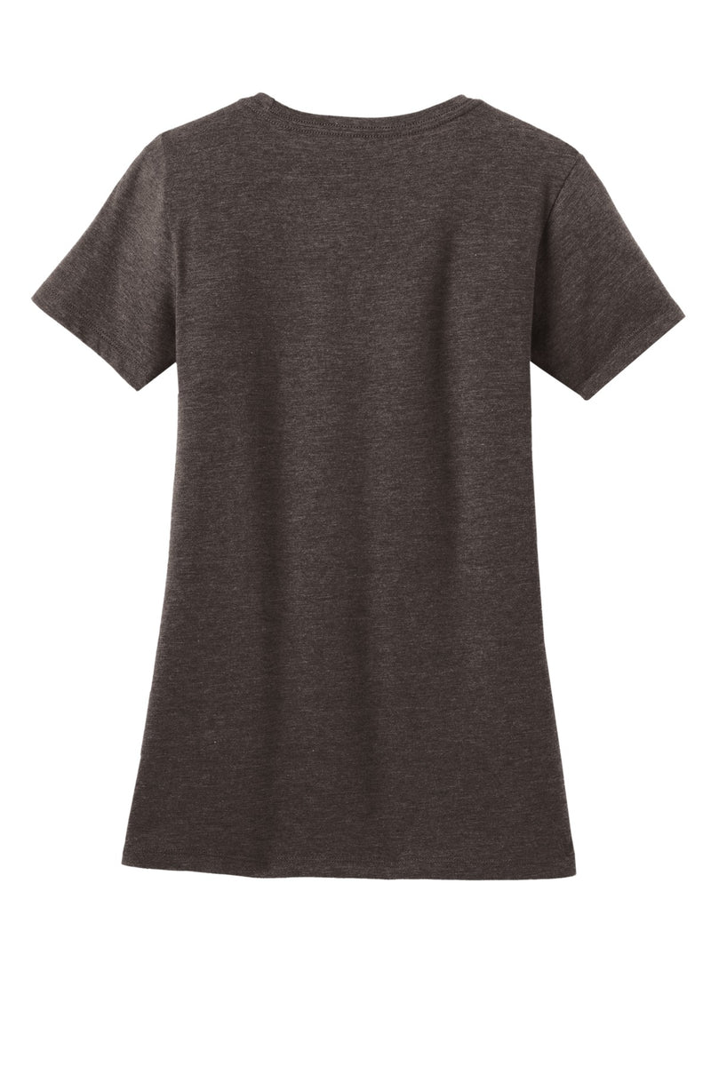 District  Women's Perfect Blend CVC Tee - Heathered Brown