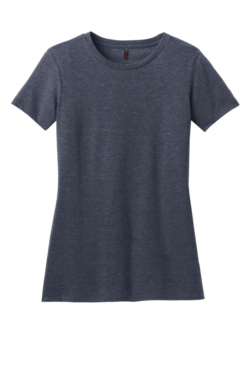 District  Women's Perfect Blend CVC Tee - Heathered Navy